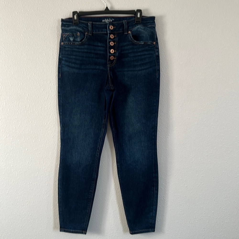 Edgely Skinny High Rise Button Fly Jean